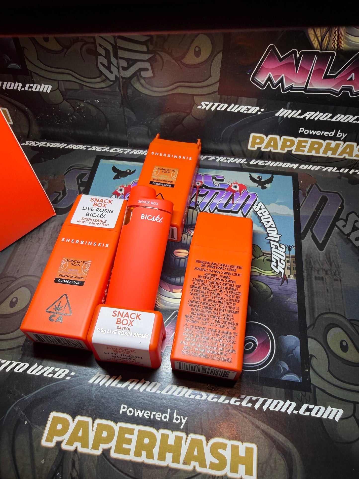 Pen 0,5gr LIVE ROSIN SHERBINSKI - SNACK BOX